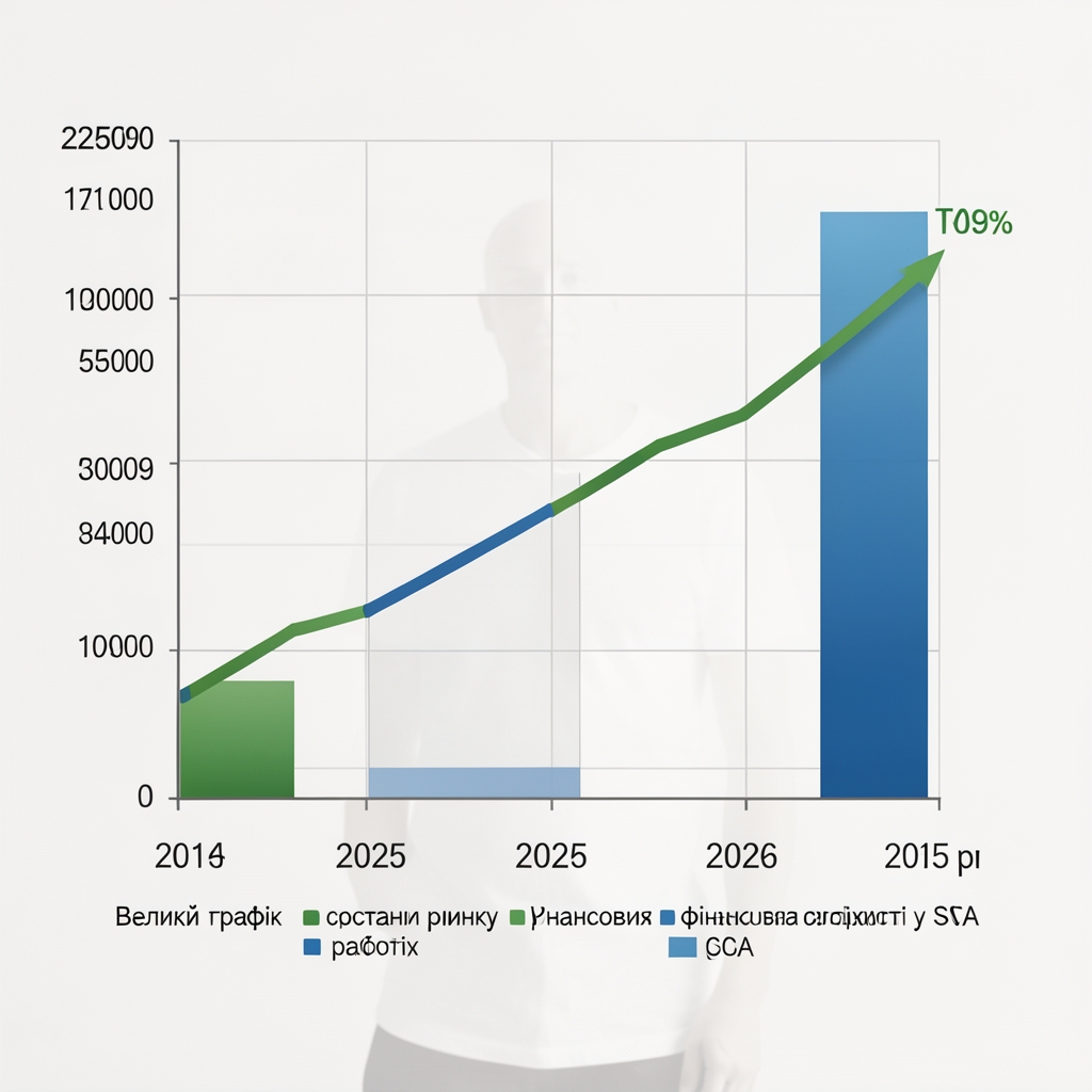 Інфографіка росту ринку фінансових подкастів у США 2020-2025 з графіками та діаграмами аудиторії